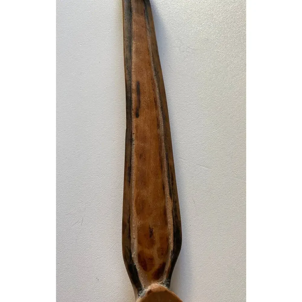Vintage wooden spoon, hand carved giraffe 10.5 inches long